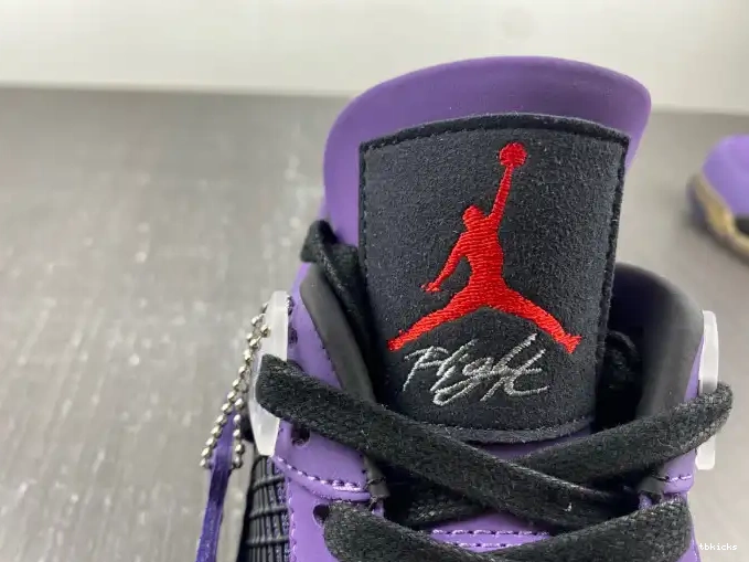 Cheap TB Purple LN4 766296 (Friends Scott Travis and Family) Jordan 4 Retro 0603